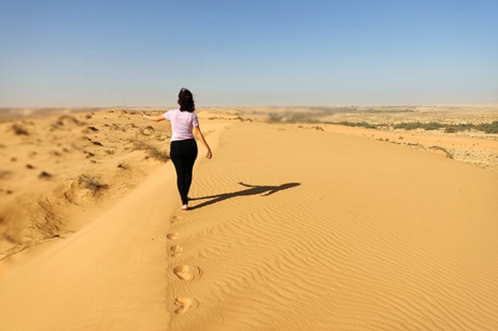 הולכים על הדיונות בפיתחת ניצנה