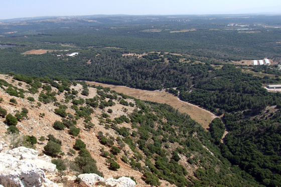 התצפית משביל אמיר מי טל בפארק אדמית בגליל המערבי במסלול מערת קשת