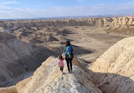 גבעות ונוף סביב ערוצו הנסתר של נחל בתרון - צפון הערבה