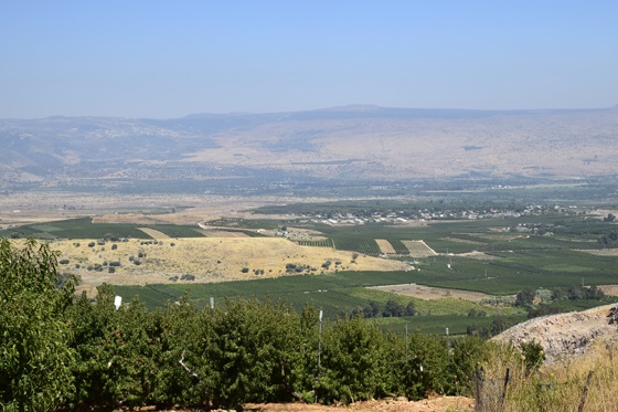 תצפית על עמק החולה באצבע הגליל