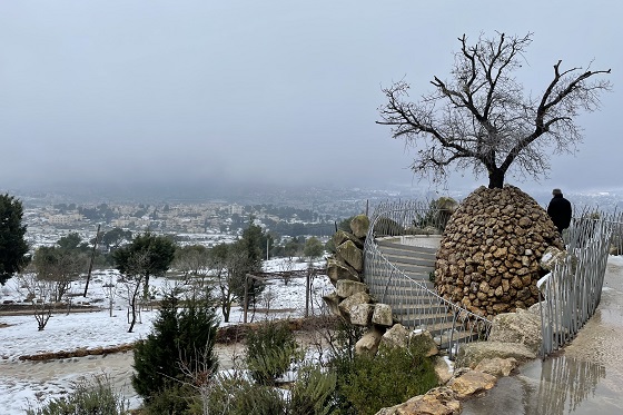 מצפה יאיר בשלג