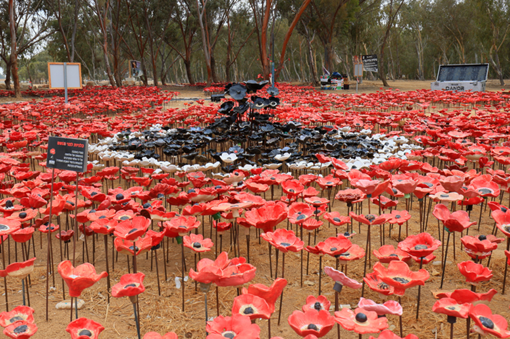 מטיילים וזוכרים: אתר הנצחה בחניון רעים - מיצג הכלניות
